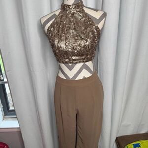 Miss avenue‎ cropped top and pant set